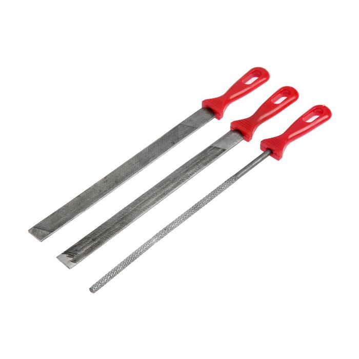 Набор напильников по металлу Top Tools 06A430, 3 шт., пластиковая рукоятка
Набор напильников по металлу Top Tools 06A430, 3 шт., пластиковая рукоятка