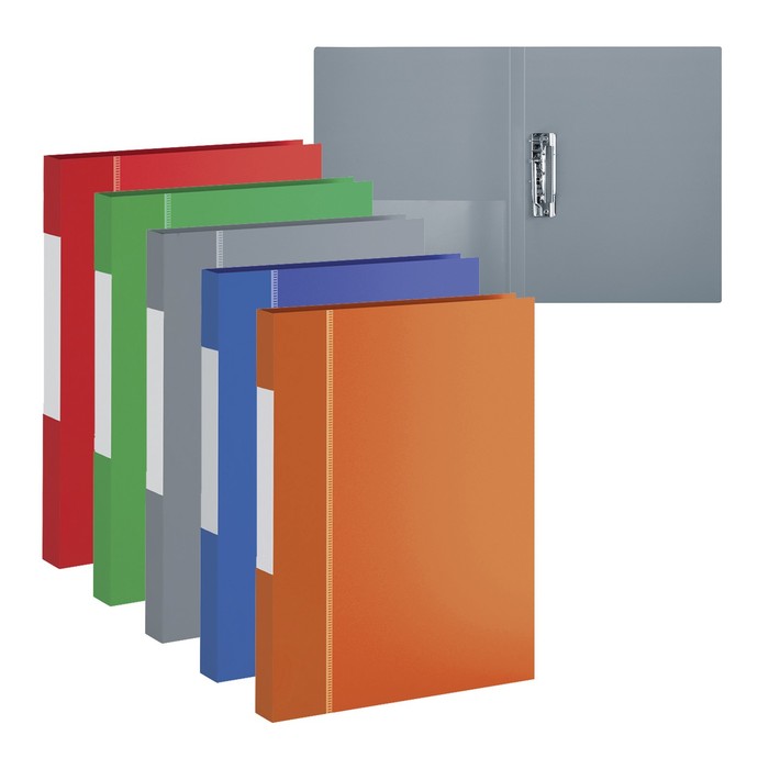 фото Папка с зажимом а4, 600 мкм next, внутренний карман, торцевой карман, до 100 листов, микс