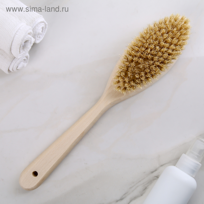 Щётка для сухого массажа Доляна, с ручкой, натуральная щетина
Щётка для сухого массажа Доляна, с ручкой, натуральная щетина