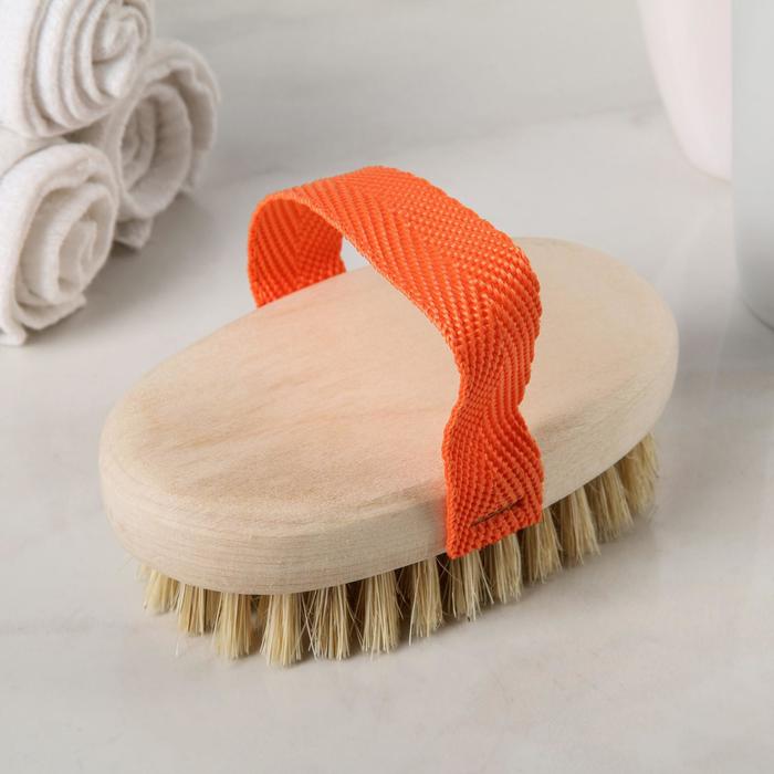 Щётка банная с ремешком МИКС, натуральная щетина
Щётка банная с ремешком МИКС, натуральная щетина