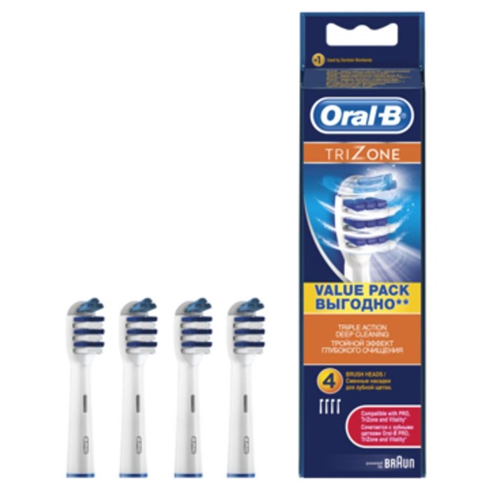 Насадка Oral-B EB30, для зубной щетки Trizone, 4 шт
Насадка Oral-B EB30, для зубной щетки Trizone, 4 шт