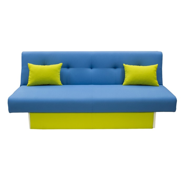 фото Диван «манго 4», обивка «нео азуре», панель и подушки «нео эппл»