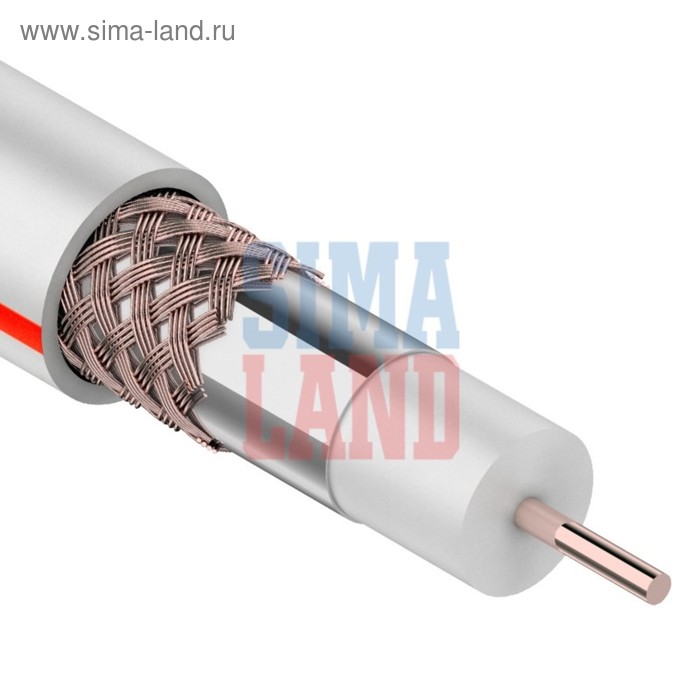 Кабель телевизионный PROconnect SAT 50 M, бухта 100 м, 75 Ом, Cu/Al/Cu, 64%, белый
Кабель телевизионный PROconnect SAT 50 M, бухта 100 м, 75 Ом, Cu/Al/Cu, 64%, белый