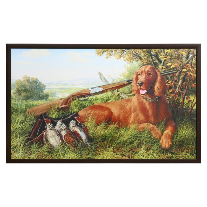 Картина "После охоты" 64х104 см рамка микс
Картина "После охоты" 64х104 см рамка микс