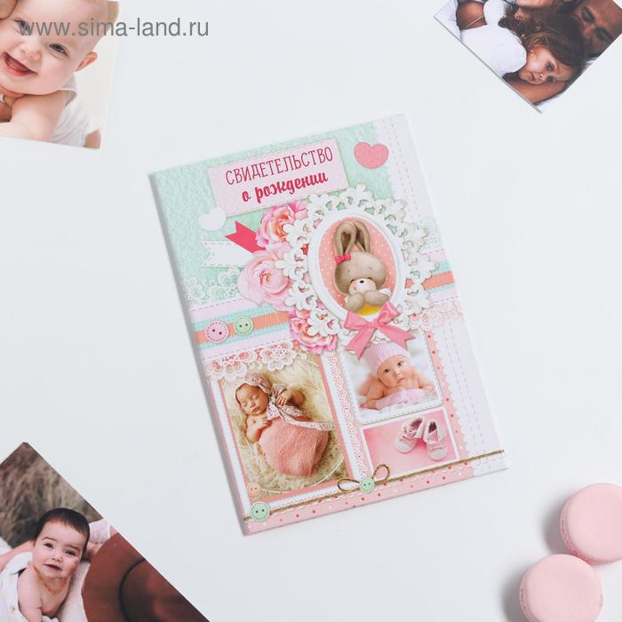 Папка для свидетельства о рождении девочки «Зайчик», под новый формат, А5
Папка для свидетельства о рождении девочки «Зайчик», под новый формат, А5