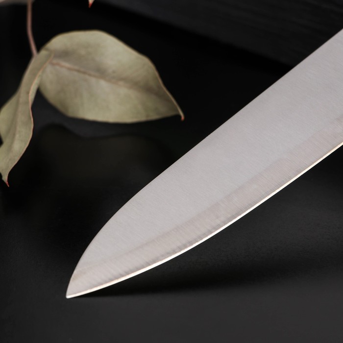 фото Нож кухонный доляна «раймонд», лезвие 14 см, цвет микс