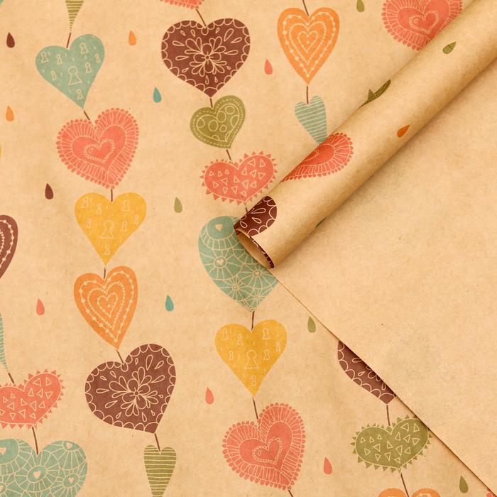 Набор бумаги упаковочной крафт "Сердца пряди", 50 х 70 см, 10 листов
Набор бумаги упаковочной крафт "Сердца пряди", 50 х 70 см, 10 листов
