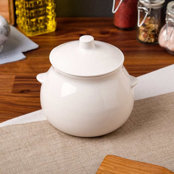 Горшок для запекания "Капля", белый, 0.6 л
Горшок для запекания "Капля", белый, 0.6 л