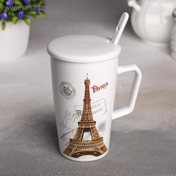 Кружка «Бонжур», 400 мл, с керамической крышкой и ложкой, цвет МИКС
Кружка «Бонжур», 400 мл, с керамической крышкой и ложкой, цвет МИКС