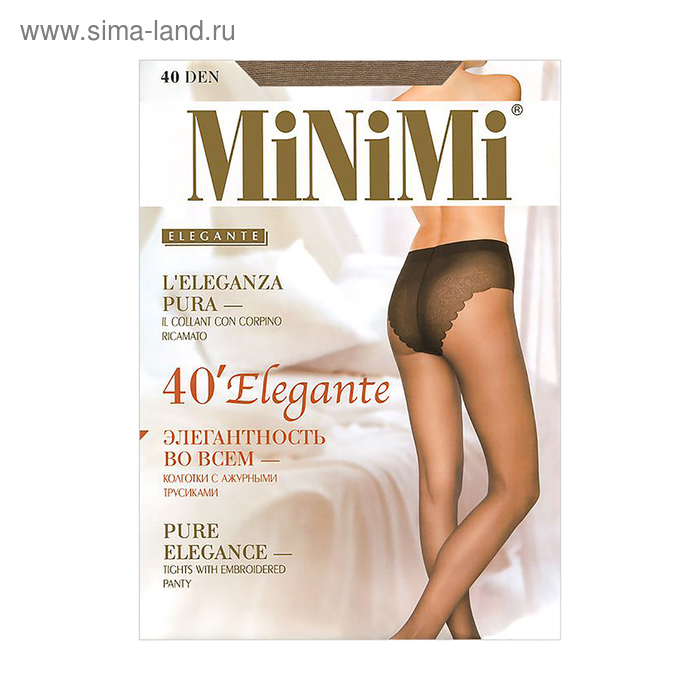 Колготки женские MiNiMi Elegante, 40 den, размер 3, цвет nero
Колготки женские MiNiMi Elegante, 40 den, размер 3, цвет nero