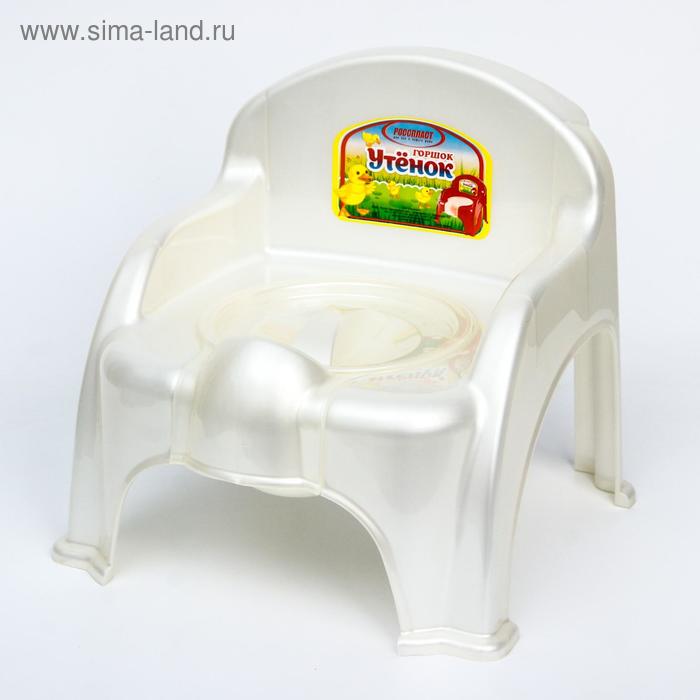 Горшок-стульчик «Утёнок» с крышкой, цвет белый 
Горшок-стульчик «Утёнок» с крышкой, цвет белый