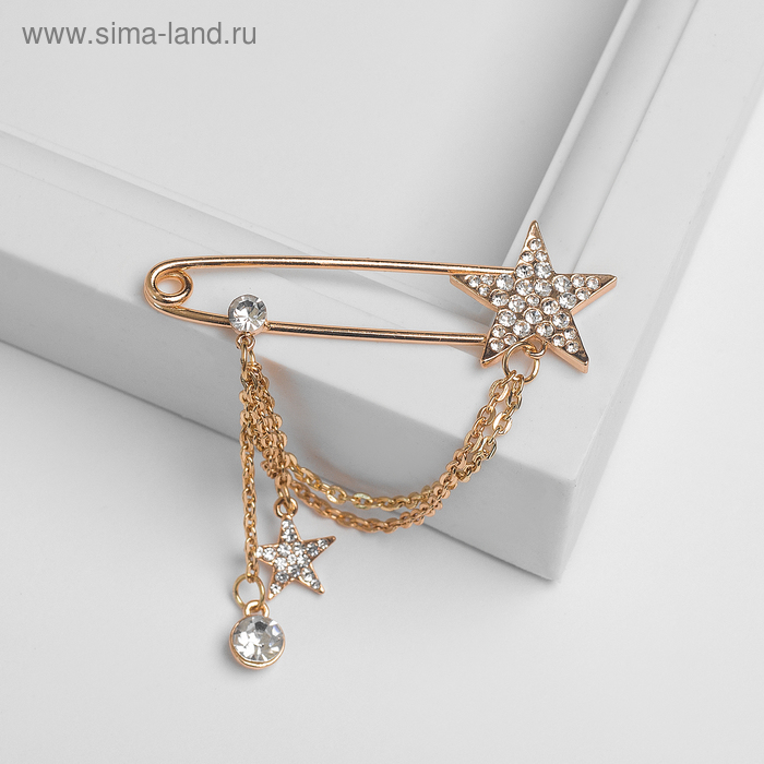 Булавка "Звездная россыпь", 6 см, цвет белый в золоте
Булавка "Звездная россыпь", 6 см, цвет белый в золоте