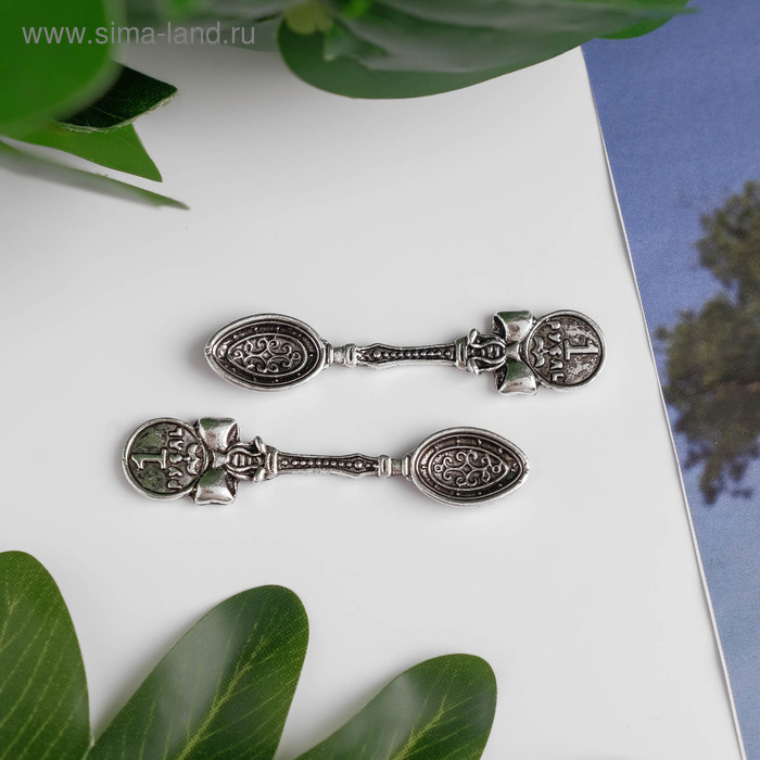 фото Сувенир кошельковый металл "ложка-загребушка. рубль" 5х1 см