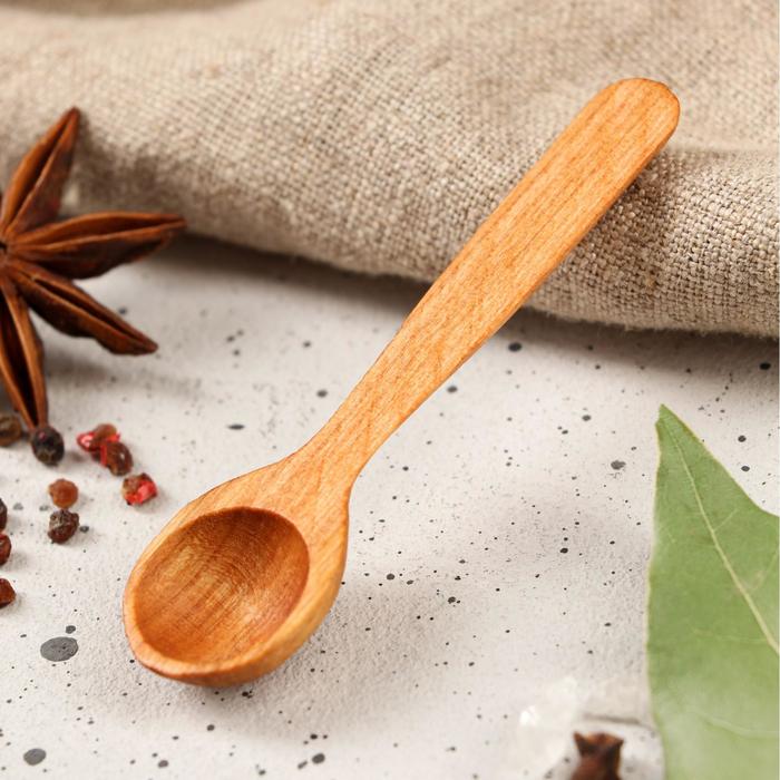 Ложка деревянная для специй, 8 см, массив черешни
Ложка деревянная для специй, 8 см, массив черешни