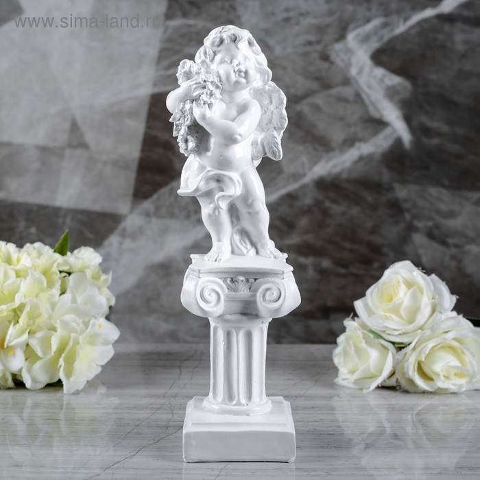 Статуэтка "Ангел на колонне", белая, 33 см
Статуэтка "Ангел на колонне", белая, 33 см