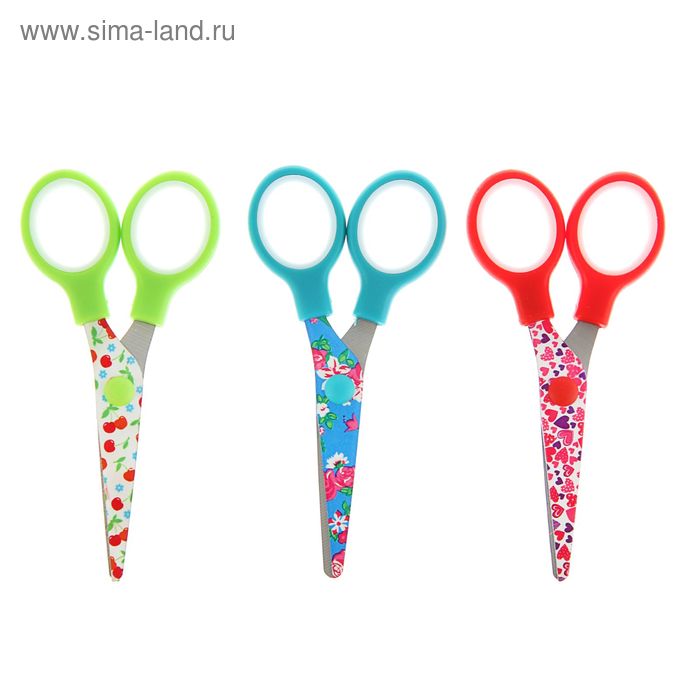 Ножницы детские 13 см, Mazari Liric, лезвия из нержавеющей стали, закруглённые концы, пластиковые ручки, МИКС
Ножницы детские 13 см, Mazari Liric, лезвия из нержавеющей стали, закруглённые концы, пластиковые ручки, МИКС