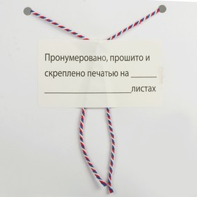 Нить хлопчатобумажная для прошивки документов, диаметр 1.6 мм, длина 120 м, сменный блок для артикула 1929598, триколор
Нить хлопчатобумажная для прошивки документов, диаметр 1.6 мм, длина 120 м, сменный блок для артикула 1929598, триколор