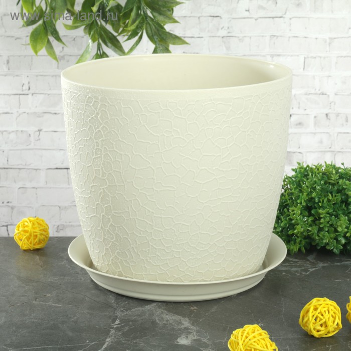 Горшок с поддоном «Верона», 3 л, цвет белый
Горшок с поддоном «Верона», 3 л, цвет белый
