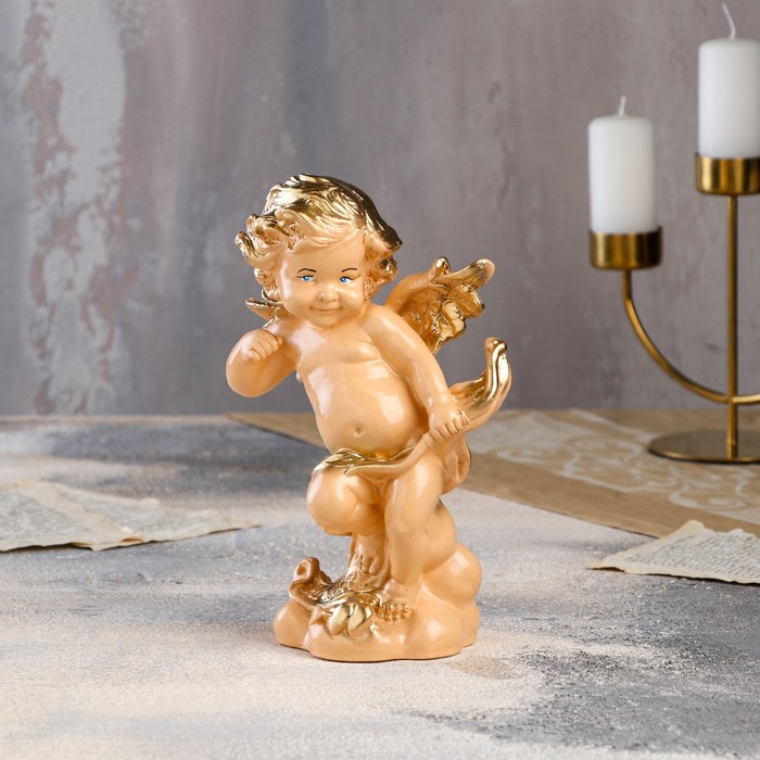 Статуэтка "Амур", бежевая, гипс, 22 см
Статуэтка "Амур", бежевая, гипс, 22 см