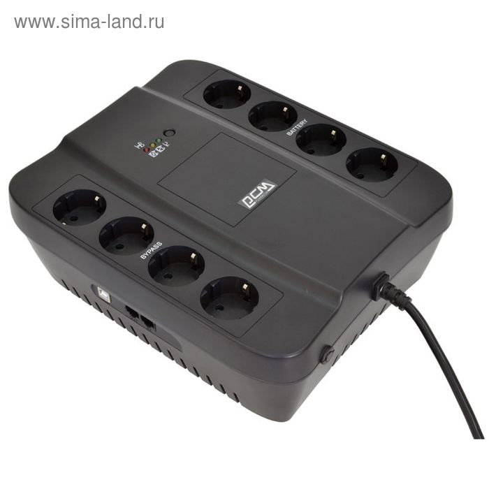 Источник бесперебойного питания Powercom Spider SPD-650N, 390 Вт, 650 ВА, черный
Источник бесперебойного питания Powercom Spider SPD-650N, 390 Вт, 650 ВА, черный