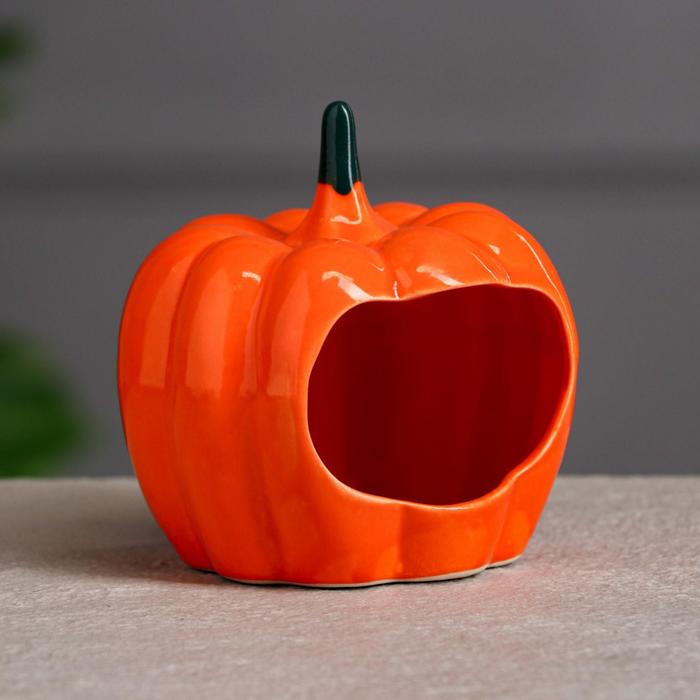 Кормушка для грызунов "Тыква", оранжевая, керамика, 12*10 см
Кормушка для грызунов "Тыква", оранжевая, керамика, 12*10 см