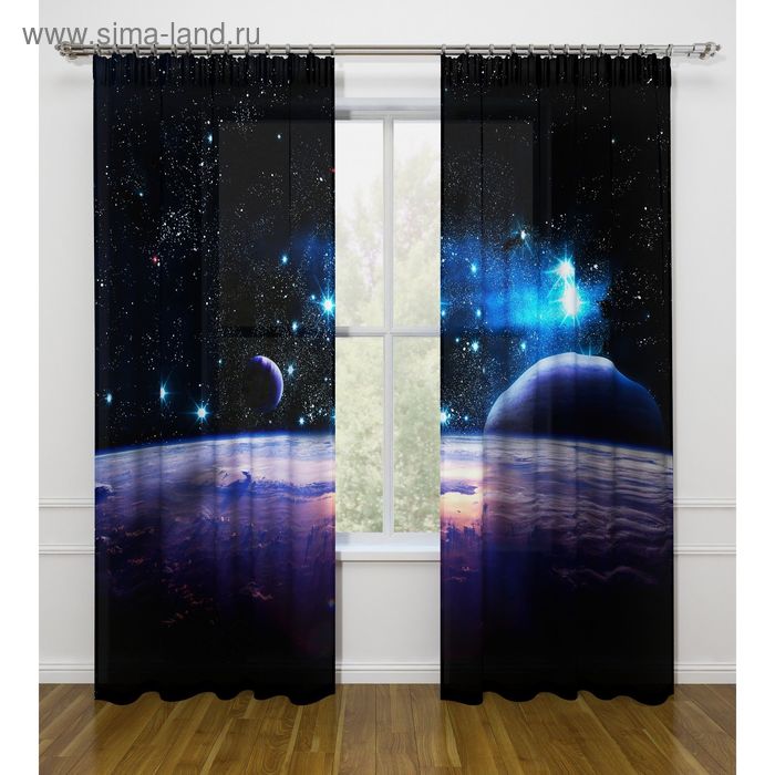 Фототюль «Космическое пространство», ширина 145 см, высота 260 см - 2 шт., вуаль
Фототюль «Космическое пространство», ширина 145 см, высота 260 см - 2 шт., вуаль