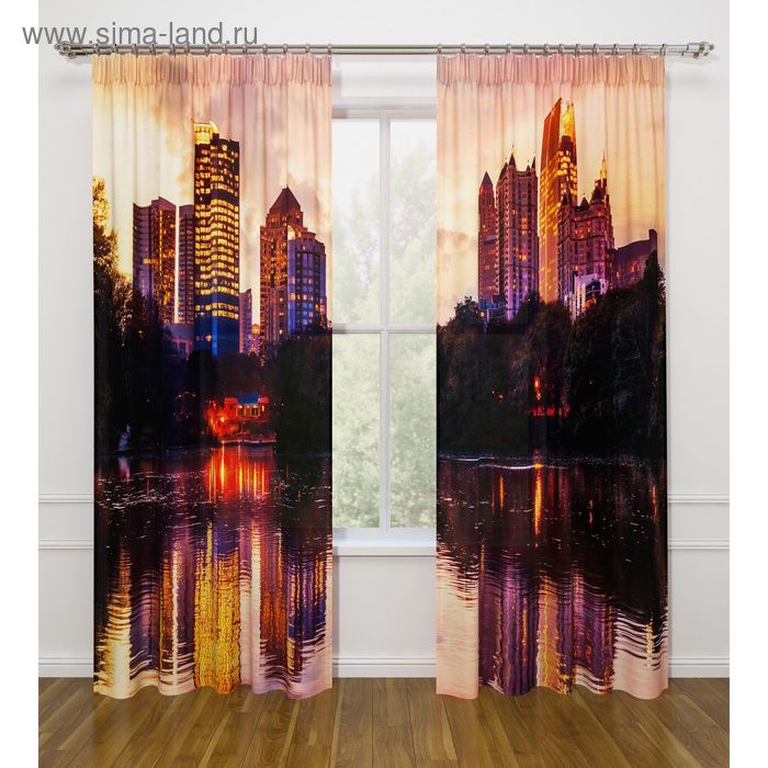 Фотошторы «Зеркало города», ширина 145 см, высота 260 см - 2 шт., габардин
Фотошторы «Зеркало города», ширина 145 см, высота 260 см - 2 шт., габардин
