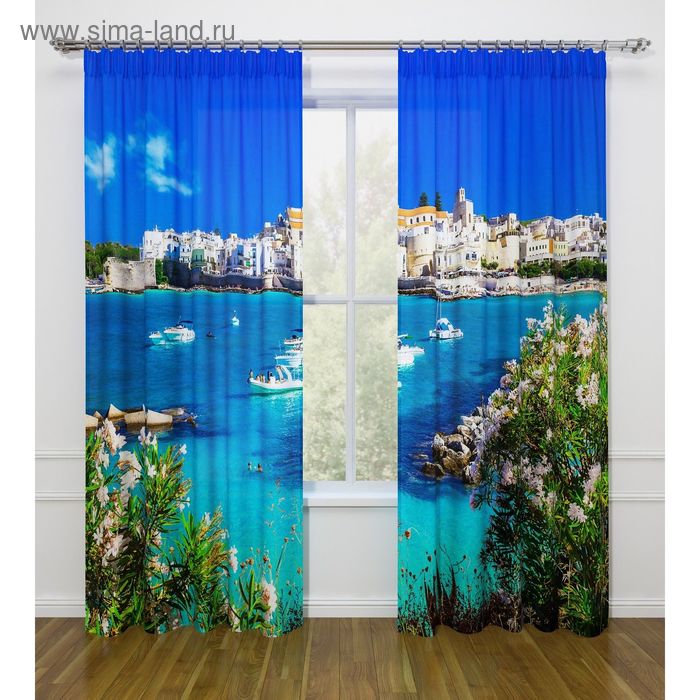 Фотошторы «Чудный порт», ширина 145 см, высота 260 см - 2 шт., габардин
Фотошторы «Чудный порт», ширина 145 см, высота 260 см - 2 шт., габардин