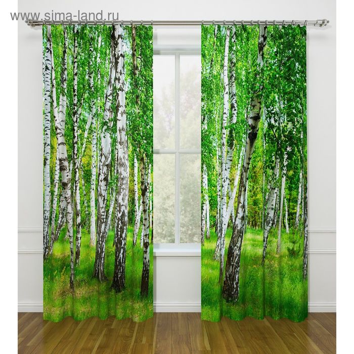 Фотошторы «Берёзовая роща», ширина 145 см, высота 260 см - 2 шт., габардин
Фотошторы «Берёзовая роща», ширина 145 см, высота 260 см - 2 шт., габардин