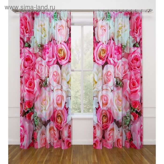Фотошторы «Виноград и розы», ширина 145 см, высота 260 см - 2 шт., габардин
Фотошторы «Виноград и розы», ширина 145 см, высота 260 см - 2 шт., габардин