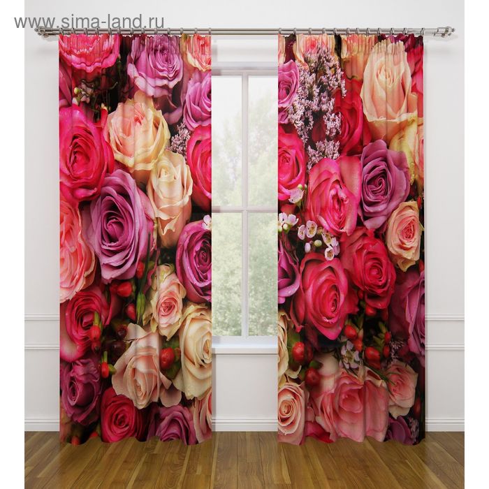 Фотошторы «Волнение любви», ширина 145 см, высота 260 см - 2 шт., габардин
Фотошторы «Волнение любви», ширина 145 см, высота 260 см - 2 шт., габардин