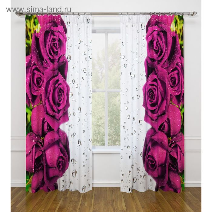 Фотошторы «Учтивость», ширина 145 см, высота 260 см - 2 шт., габардин 
Фотошторы «Учтивость», ширина 145 см, высота 260 см - 2 шт., габардин