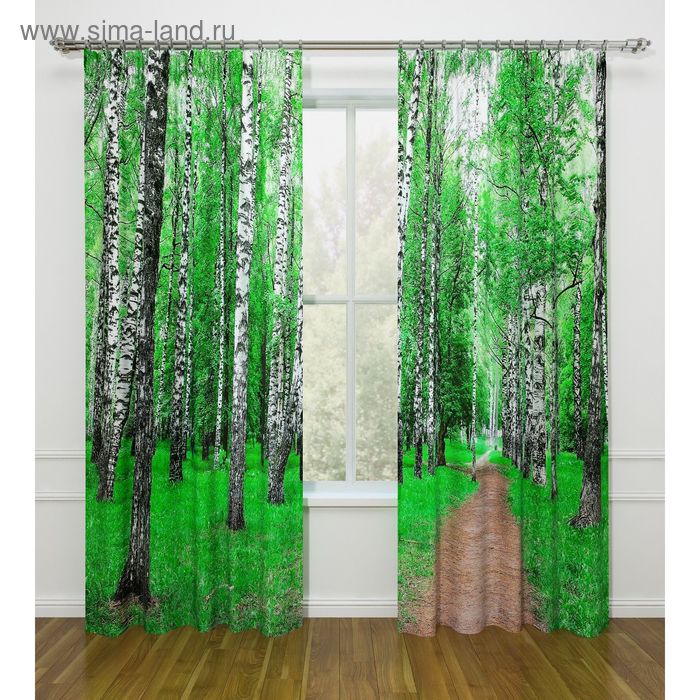 Фотошторы «Роща», ширина 145 см, высота 260 см - 2 шт., габардин
Фотошторы «Роща», ширина 145 см, высота 260 см - 2 шт., габардин