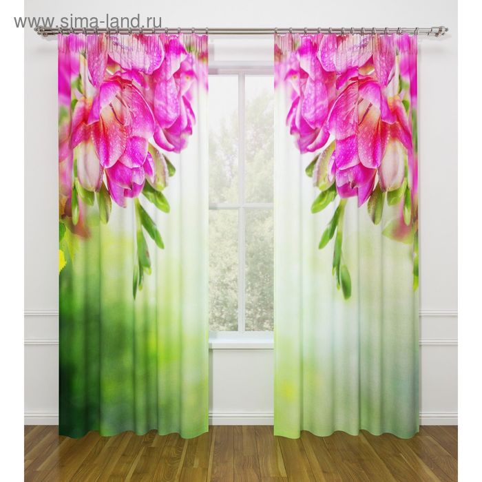 Фотошторы «Нежность», ширина 145 см, высота 260 см - 2 шт., габардин
Фотошторы «Нежность», ширина 145 см, высота 260 см - 2 шт., габардин