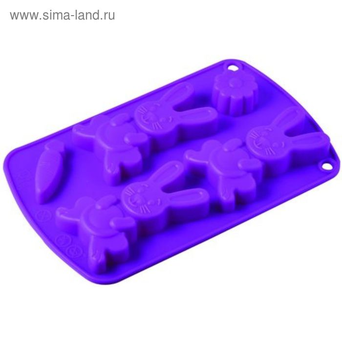 Форма для выпечки «Зайчики», размер 21х13х2 см
Форма для выпечки «Зайчики», размер 21х13х2 см