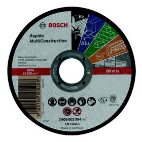 Круг отрезной по камню BOSCH 2608602383, Rapido Multi Construction, прямой, 125х1,6 мм
Круг отрезной по камню BOSCH 2608602383, Rapido Multi Construction, прямой, 125х1,6 мм