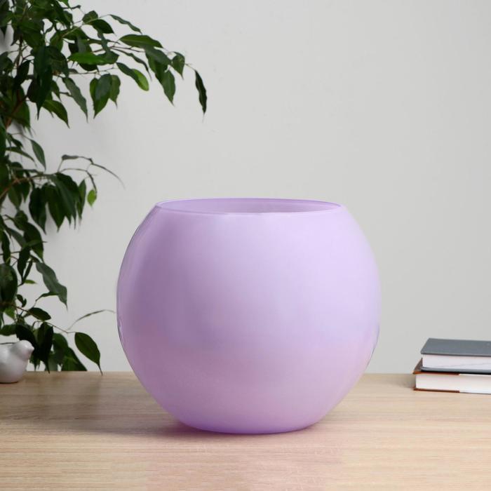 Ваза "Сиреневый мираж" шаровая 25х30 см 10 л 
Ваза "Сиреневый мираж" шаровая 25х30 см 10 л