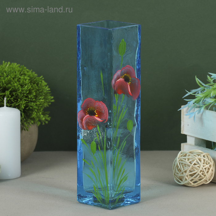 Ваза "Маки на голубом" 21х5,5х5,5 см 0,32 л
Ваза "Маки на голубом" 21х5,5х5,5 см 0,32 л