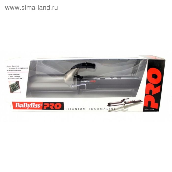 Плойка BaByliss BAB2275TTE, 45 Вт, титаново-турмалиновое покрытие, d=38 мм, 200°С, серебр.
Плойка BaByliss BAB2275TTE, 45 Вт, титаново-турмалиновое покрытие, d=38 мм, 200°С, серебр.