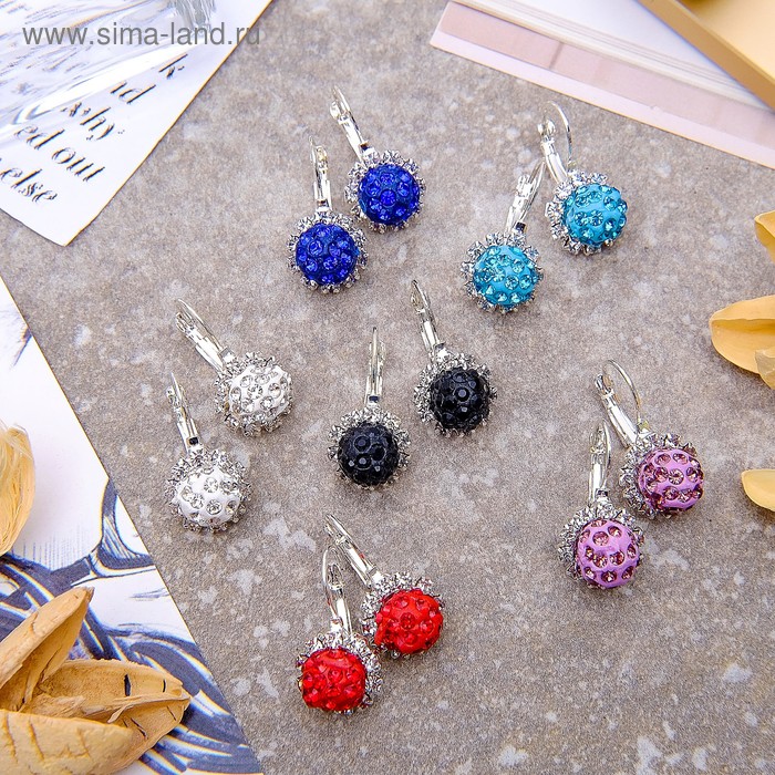Серьги со стразами "Цветочек" шамбала, цвет МИКС
Серьги со стразами "Цветочек" шамбала, цвет МИКС