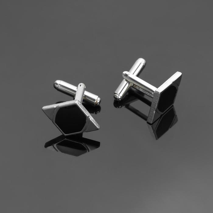 Запонки стальные "Классика" ромб, цвет чёрный в серебре
Запонки стальные "Классика" ромб, цвет чёрный в серебре
