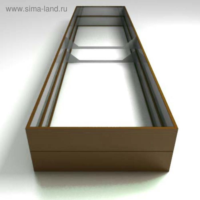 фото Грядка оцинкованная, высокая, 390 × 100 × 34 см, набор 2 шт., коричневая наша грядка