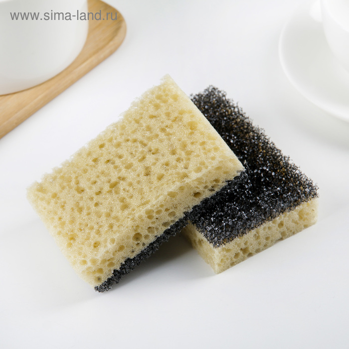 Набор губок кухонных для тефлоновой посуды, 10×6,5×2,8 см, 2 шт
Набор губок кухонных для тефлоновой посуды, 10×6,5×2,8 см, 2 шт