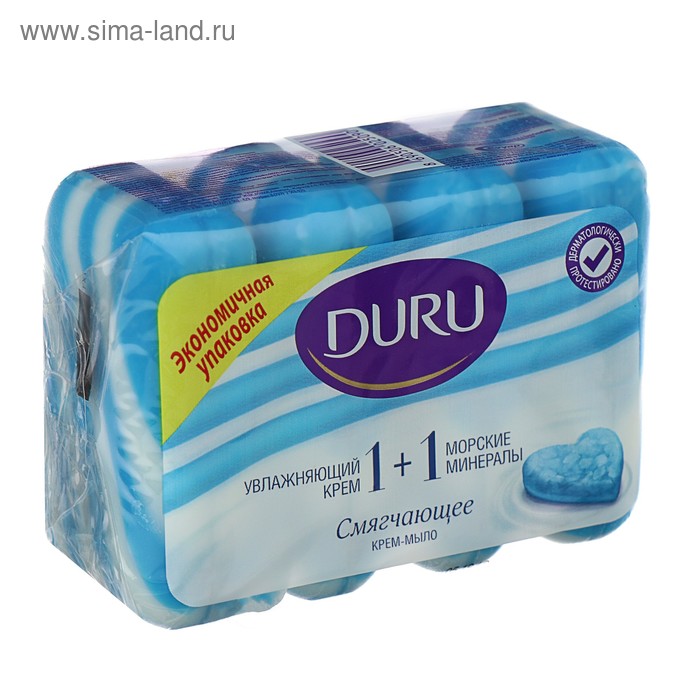 Крем-мыло DURU 1+1, смягчающее, 4 шт. х 90 г 
Крем-мыло DURU 1+1, смягчающее, 4 шт. х 90 г