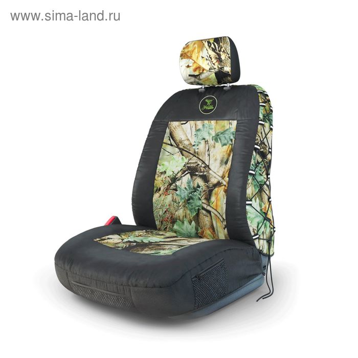 фото Авточехол универcальный "зверобой" на переднее сиденье, zv/che-0200 s, брезентовая ткань, расцветка "летний камуфляж" autoprofi