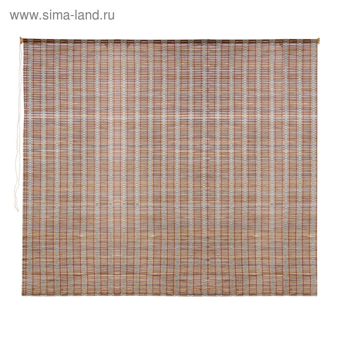 Штора рулонная, бамбук, размер 180х160 см 
Штора рулонная, бамбук, размер 180х160 см