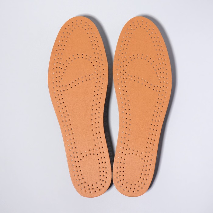 фото Стельки для обуви, универсальные, влаговпитывающие, 34-46 р-р, пара, цвет бежевый pregrada