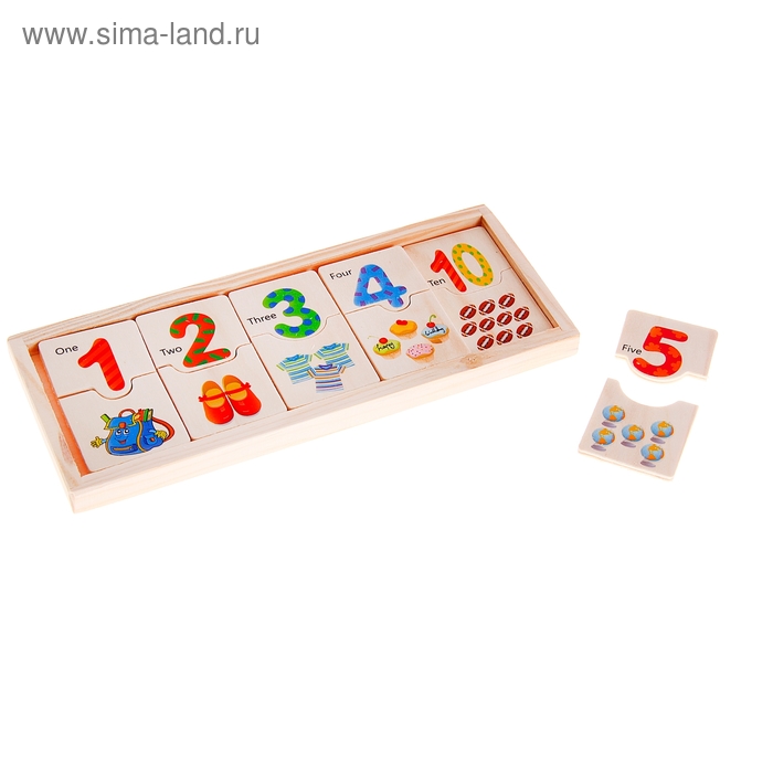 Домино "Учимся считать", 20 элементов 
Домино "Учимся считать", 20 элементов