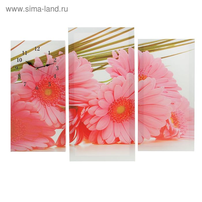 Часы настенные модульные «Розовые цветы», 60 × 80 см
Часы настенные модульные «Розовые цветы», 60 × 80 см