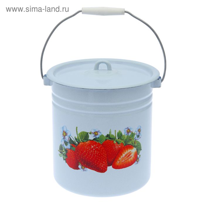 Ведро цельнотянутое «Клубника садовая», 12 л, металлическая крышка, цвет светло-голубой
Ведро цельнотянутое «Клубника садовая», 12 л, металлическая крышка, цвет светло-голубой